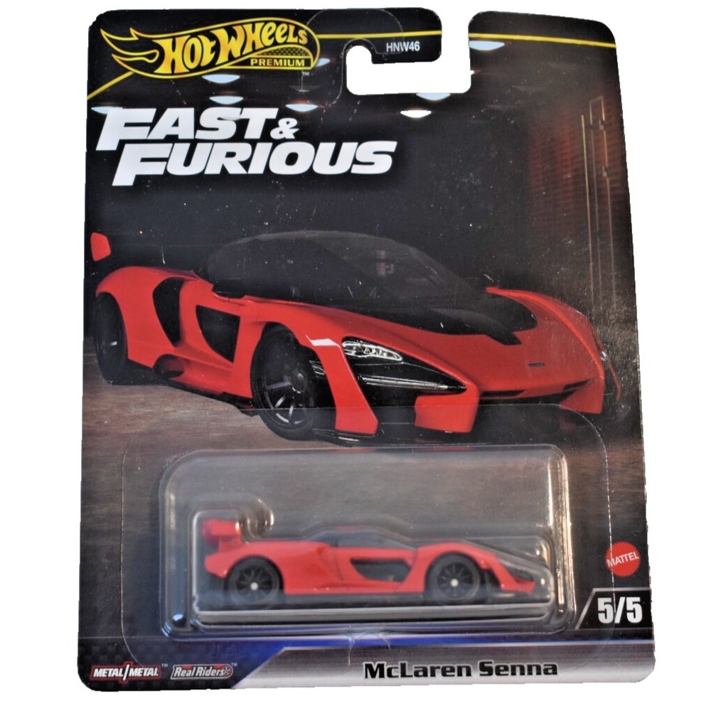 Hot Wheels 2023 Premium Fast and Furious McLaren Senna 5/5 Real Riders